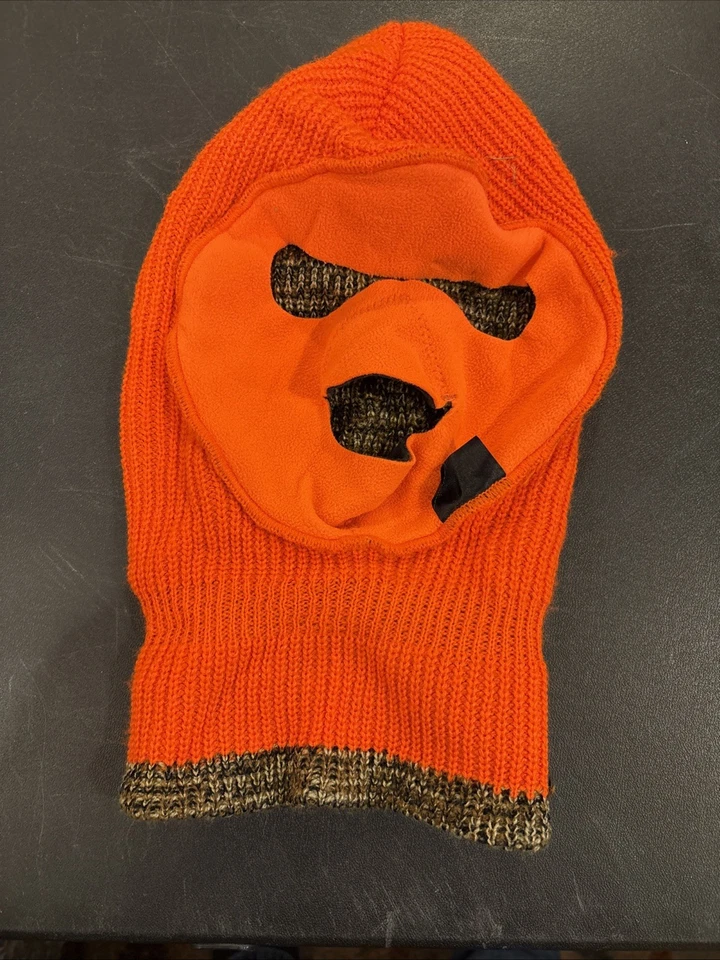 De Colección Para Hombres Camuflaje Reversible Tejido Máscara Sombrero Máscara de Esquí Caza Hecho en EE. UU. Foto 4 de 4