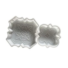 2Pcs Concrete Brick Molding Form Reusable Accessory DIY Template for Walkways