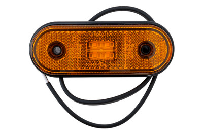 Gelbe LED-Markierungsleuchte mit 2x0,75 mm² Kabel