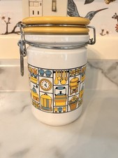 Retro Ceramic Hinged Kitchen Cannister