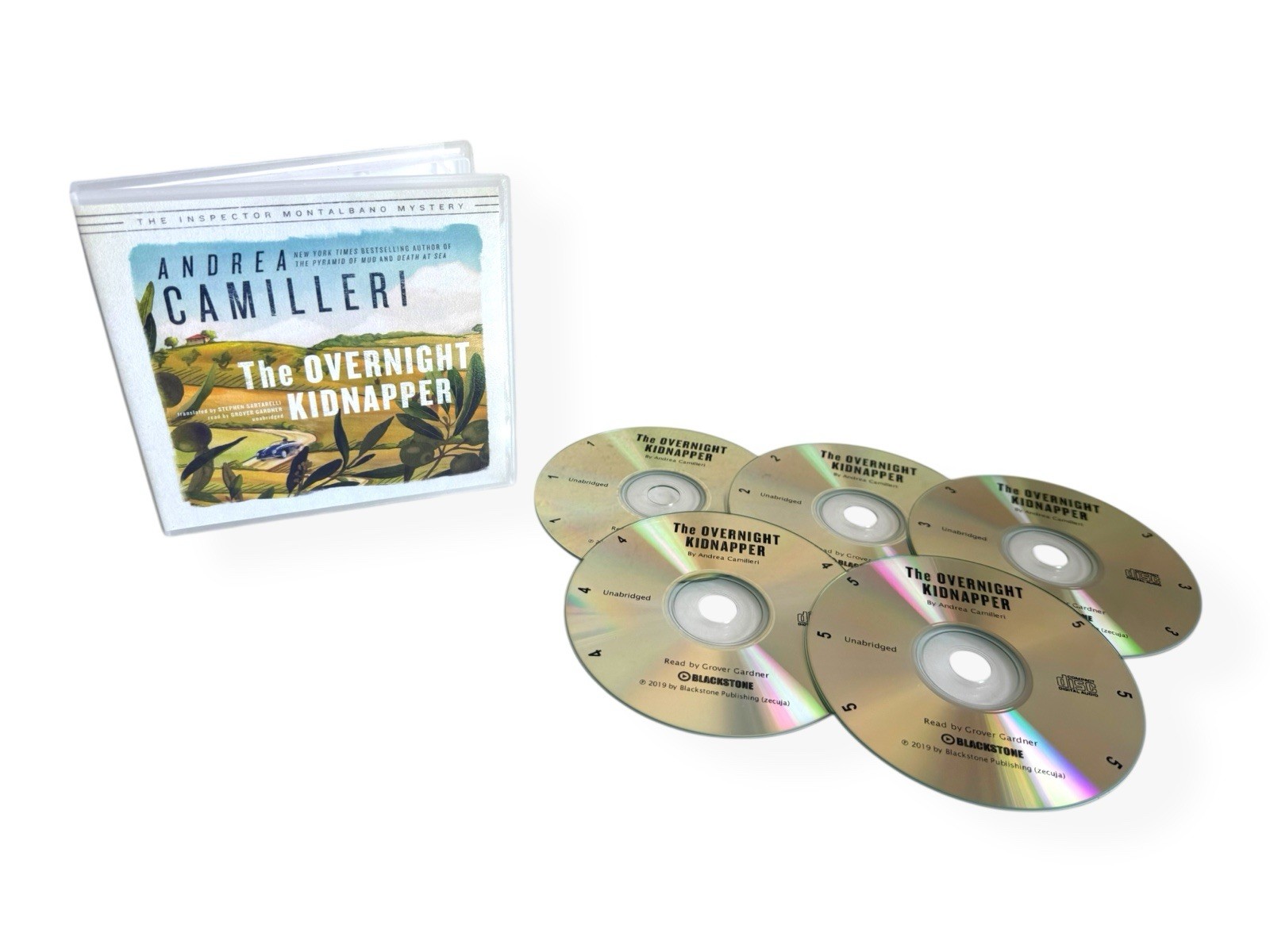 Andrea Camilleri ""The Overnight Kidnapper"" Inspector Montalbano | 5 CD Audiobook