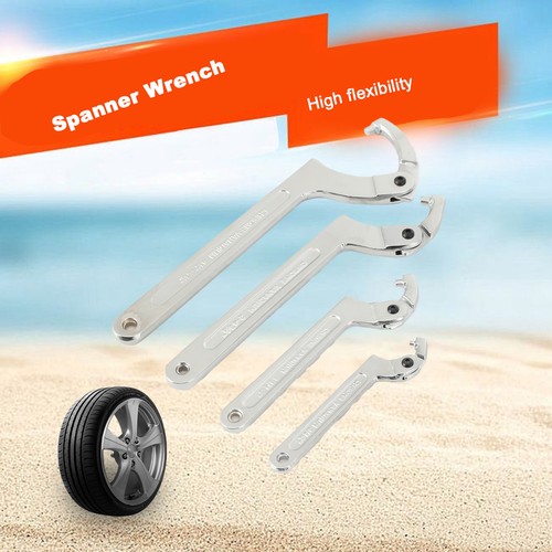 Verstellbares 4-teiliges Hakenschlüssel-Set für Hydraulikstößel - Chrom-Vanadium-Stahl - Bild 2 von 15