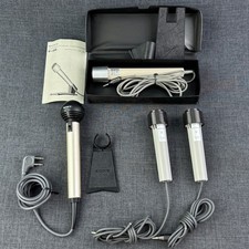 Vintage Sony Microphone Lot of 4 F-98 F-27s F-25 with Extras