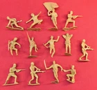Vintage 1966 Marx Battle of Iwo Jima Japanese Army Men Lot of 13 Loose 445