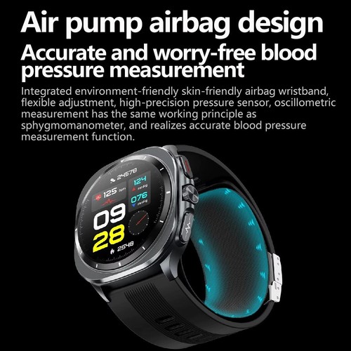 Luftpumpe Airbag Accurate Blutsauerstoffdruck Smart Watch EKG-Gesundheitsmonitor - Bild 5 von 30