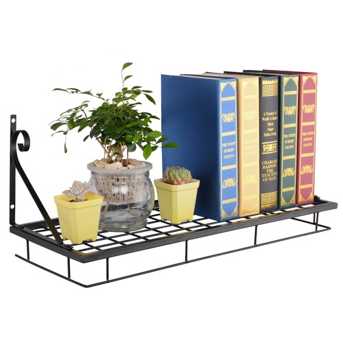 25""x10"" Aufbewahrungsregal mit Haken für Küche Badpfanne Topf Regal Utensilien Kochgeschirr - Bild 4 von 10