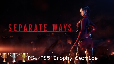Resident Evil 4 Separate Ways PS4 PS5 - Trophy Service Cat Ears S+ PRO