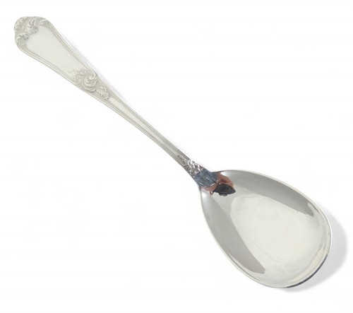 Cuchara de fruta Sherbet rococó vintage de plata esterlina Bruckmann & Sohn Luis XV - Imagen 3 de 11