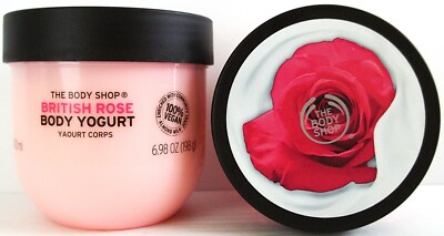 The Body Shop BRITISH ROSE Body Yogurt, 6.98 oz/198 g, NEW x 2