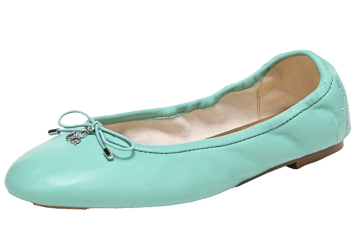 Pisos superiores de cuero de ballet para mujer Sam Edelman