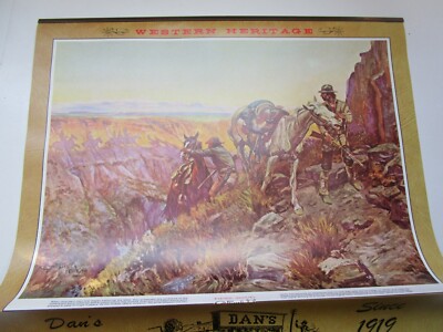 Vintage 1989 Calendar - DAN'S RANCHWEAR WYOMING WESTERN PRINTS | eBay