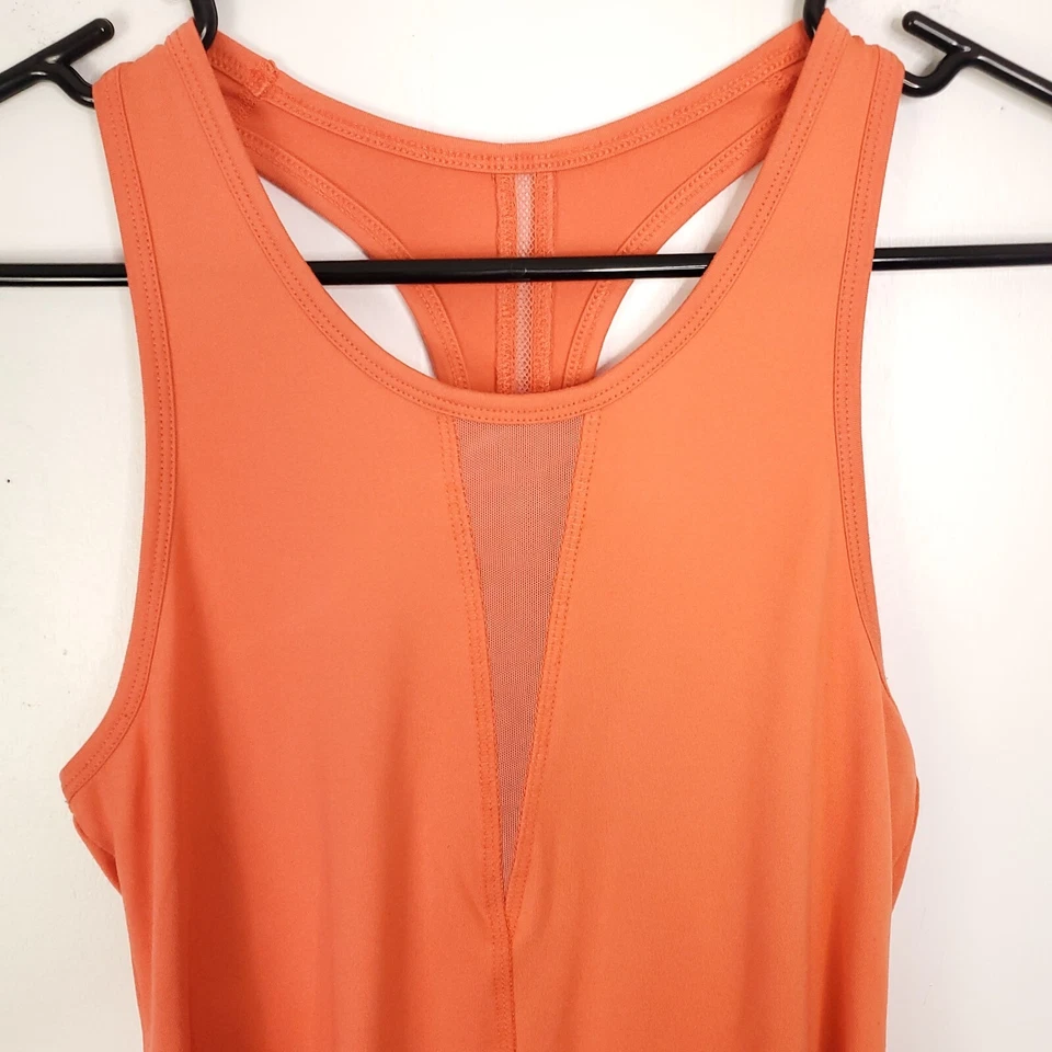 Top Zyia para mujer XS naranja brillante para correr espalda deportiva dobladillo redondo entrenamiento Axrive Foto 3 de 4