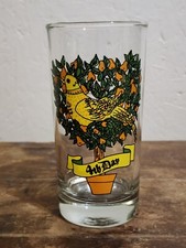 Vintage Indiana Glass 12 Days of Christmas Glass Tumbler - Fourth 4th Day