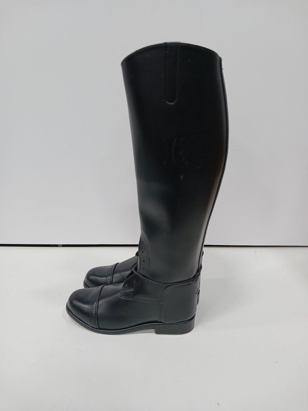 Women's Black DevonAire Riding Boots Size 8.5W In Box eBay