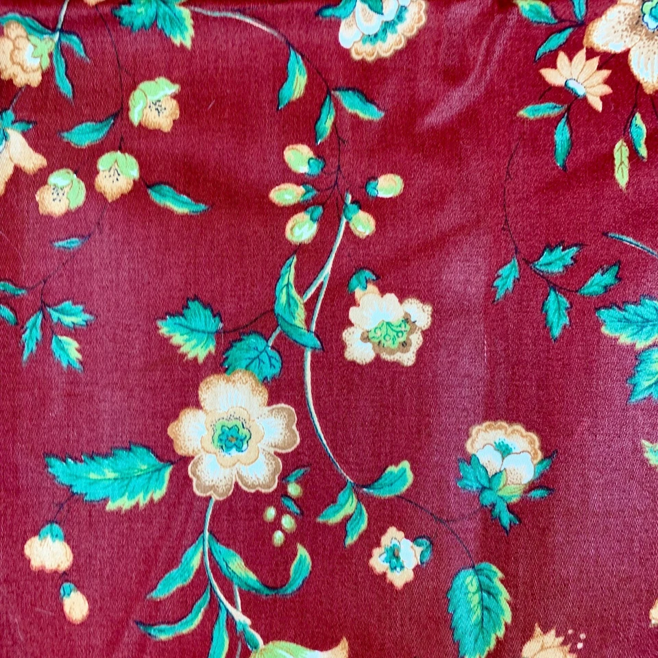 Ткань Waverly Kew Gardens с красным цветочным узором 1,25 ярда обивка ситцевый хлопок - Изображение 4 из 4