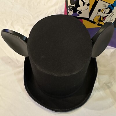 Vintage Walt Disney World Retired Bride And Groom Ears Top Hat &Box Mickey Mouse Vintage Walt Disney World Retired Bride And Groom Ears Top  main image 3