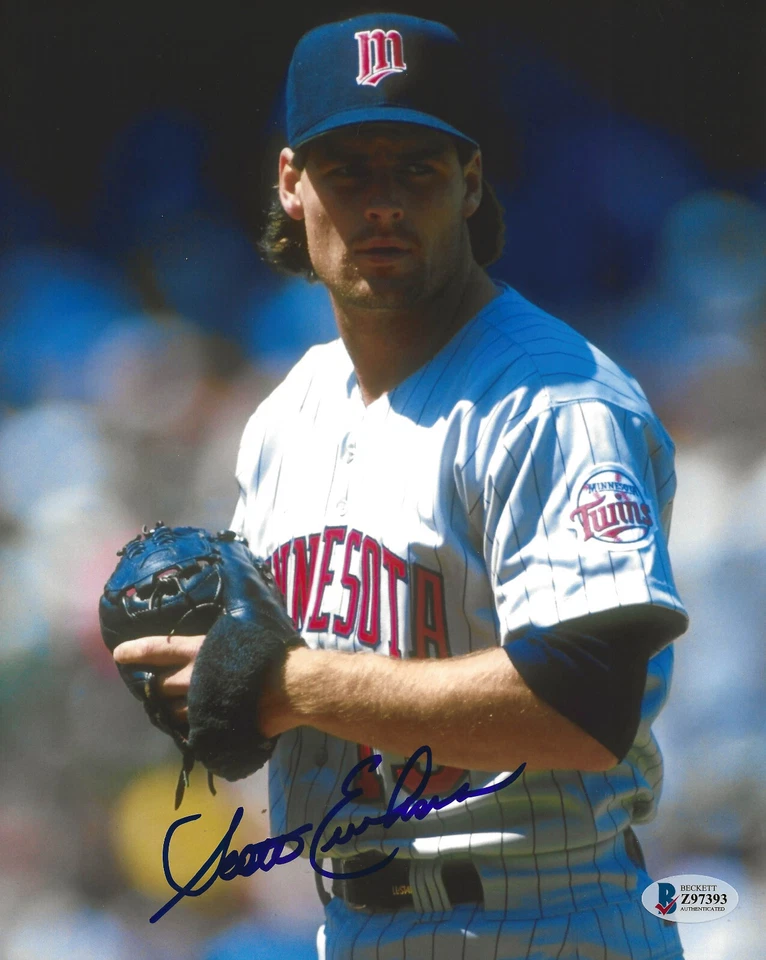 Béisbol firmado por Scott Erickson Minnesota Twins 8x10 prueba fotográfica Beckett certificado de autenticidad automático Foto 2 de 4