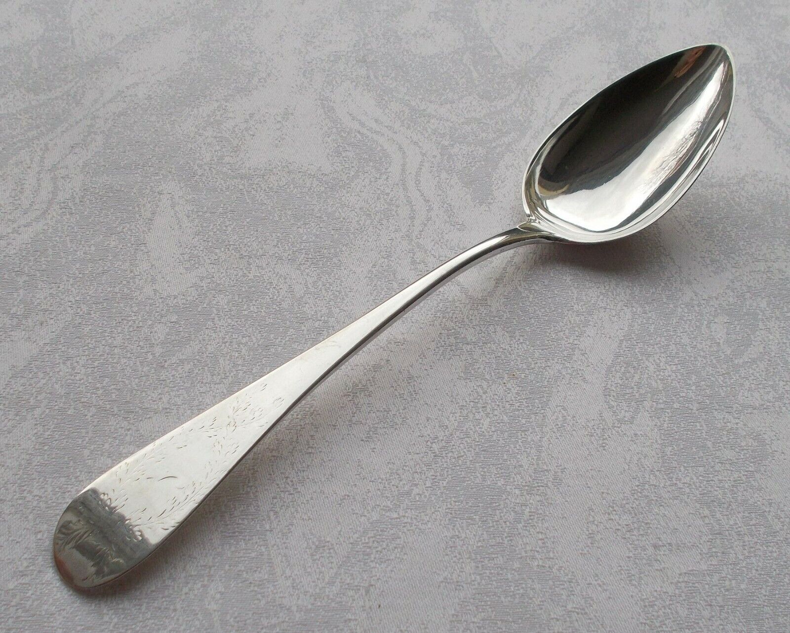 Rare Biedermeier Table Spoon 830er Silver Denmark Um 1814 F.Fabritius