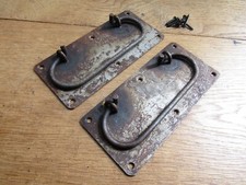 MANIGLIA PETTORALE rustica vintage vecchio stile drop bar petto baule maniglia sollevamento