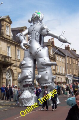 Photo 6x4 Monster in Alnwick Part of a display by stilt-walkers during Al c2004