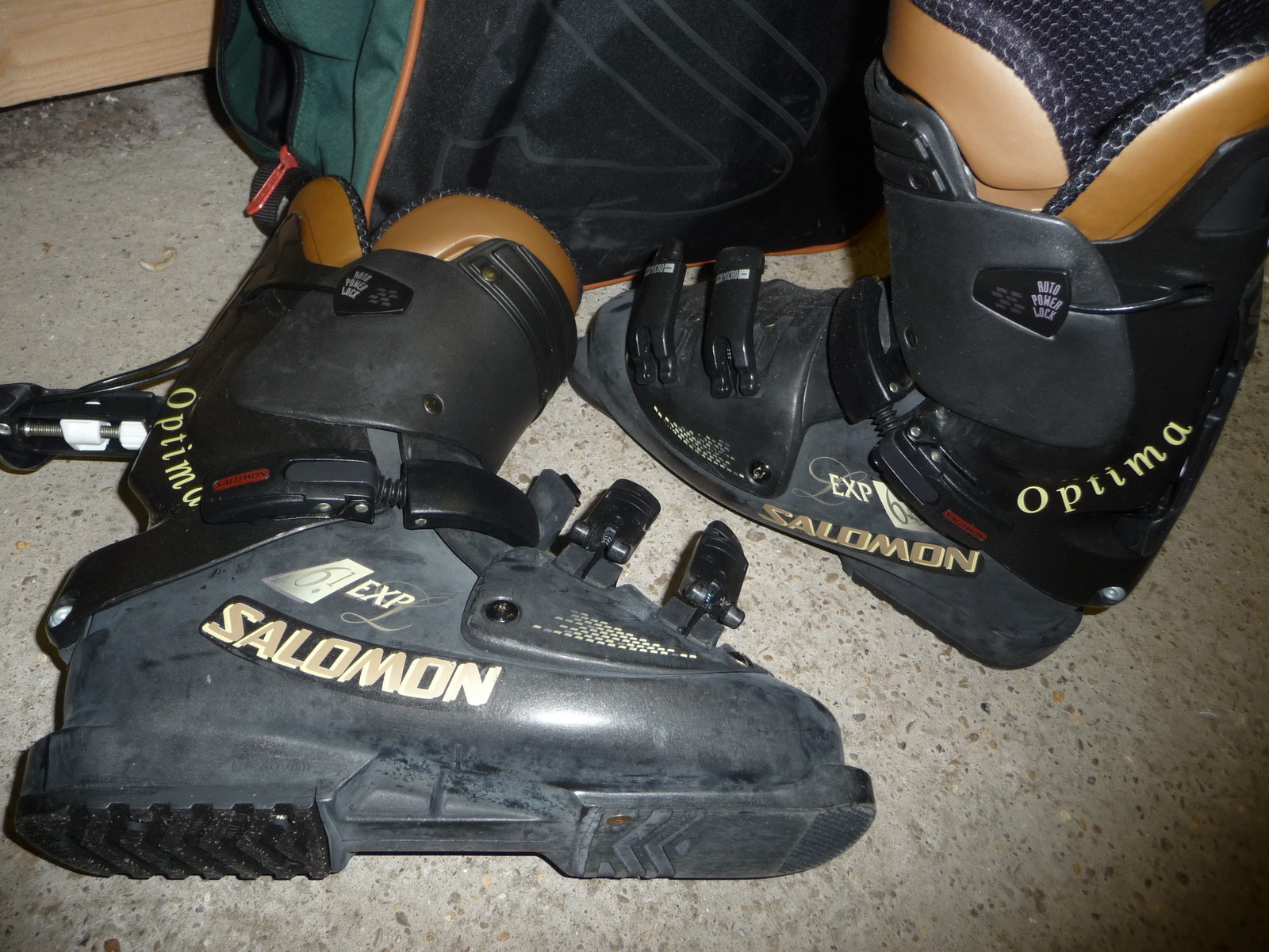 Ski boots SALOMON OPTIMA EXP 26 mondeo size 8 UK 330 sole + bag eBay