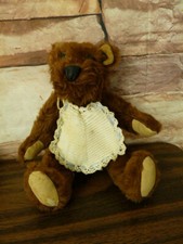 Vintage Musical Stuffed Teddy Bear working Wind up Music 11"