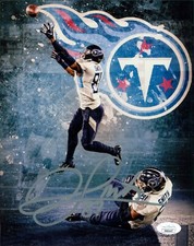 Jonnu Smith Tennessee Titans Signed 8x10 Matte Photo JSA Authenticated