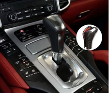 Real Carbon Fiber Gear Shift Knob Cover Trim Fit for Porsche Cayenne 2011-17