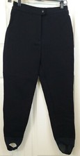 Innsbruck vtg Black Wool Blend High Rise Stirrup Ski Pants Size 10