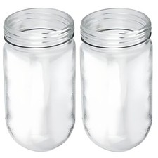 2-pack Clear Glass Globe Vapor Proof Light Covers For Walk-in Refrigerators
