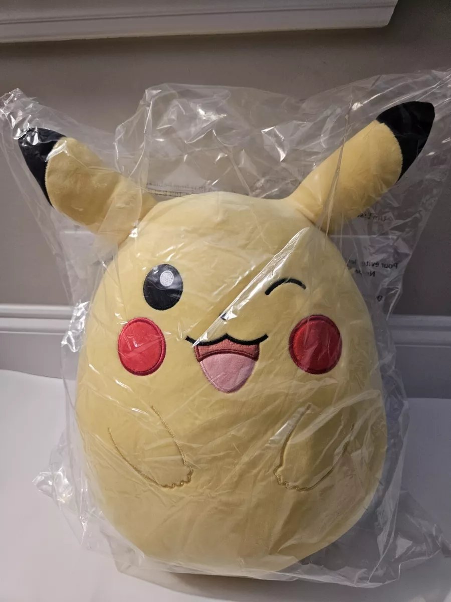 Winking Pikachu Squishmallows Plush - 12 In.