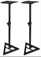Ultimate Support JS-MS70 JamStands Adjustable Monitor Stand Pair, Black