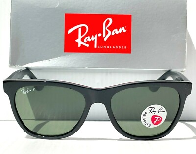 NEW Ray Ban WAYFARER Black POLARIZED G-15 Grey Green  display picture 1