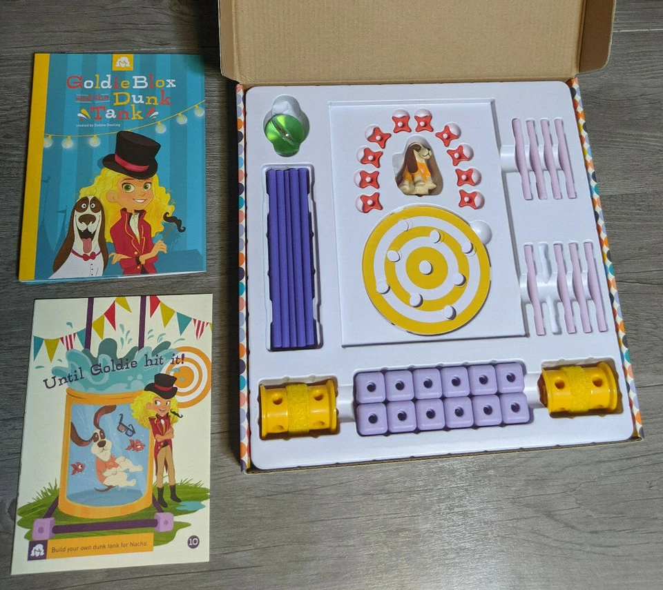 Goldie Blox and the Dunk Tank Building Juego Juguete y Libro, Falta 1 Pieza Foto 2 de 4