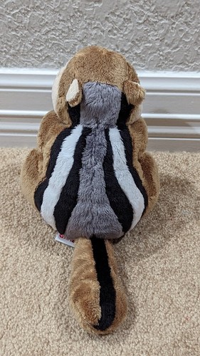Ganz Webkinz Hm217 Chipmunk Plush Stuffed Bean Plush Animal 6.5 " Brown /Striped - Picture 2 of 8
