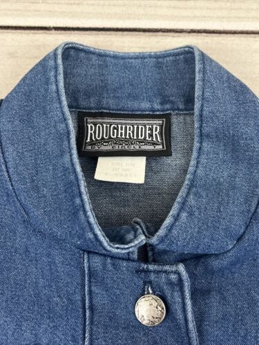 Vintage Neu mit Etikett Roughrider by Circle T Damen Denim Bolero Jacke Western Cowgirl - XS - Bild 3 von 14