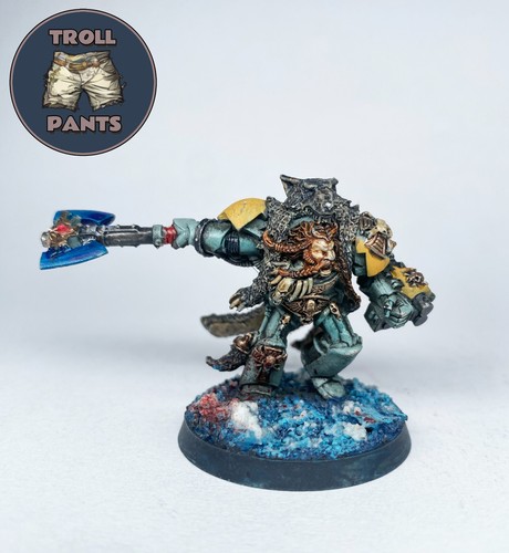 Figurine Warhammer 40K – Logan Grimnar Space Wolves – Peinte Par Pro (prête à Expédier)