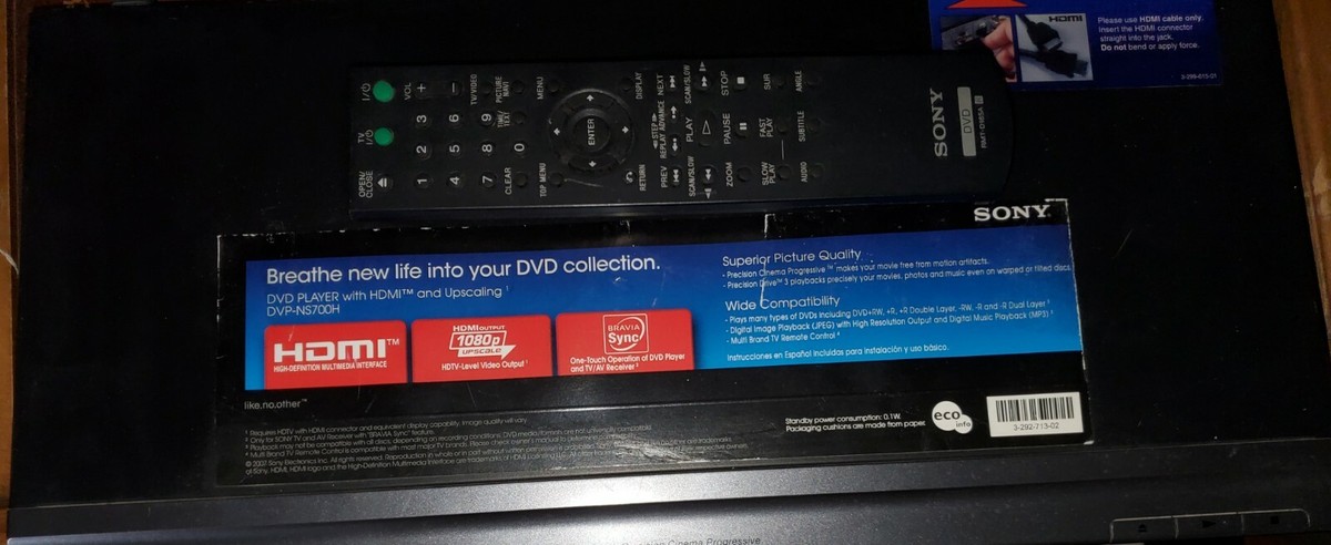 HDMI対応高性能sonyのdvdプレイヤー 型番DVP-NS700H Sony DVP-NS700H DVD Player (Black) DVP-NS700H B&H Photo Video