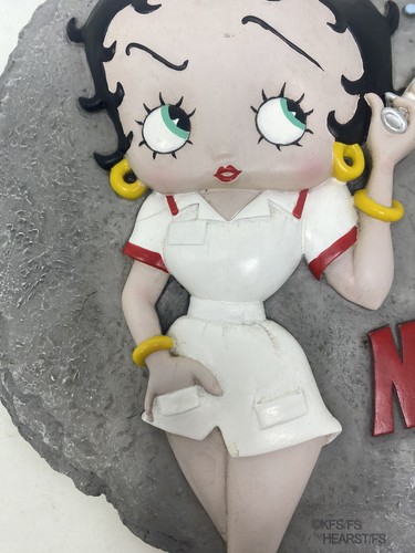 BETTY BOOP TRUST ME I AM A NURSE RESIN STEPPING STONE / WALL PLAQUE - Picture 2 of 7