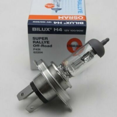 OSRAM BILUX H4 12V 100/90W 62204 P43T KS Off-Road Halogen Headlight Lamp Bulbs
