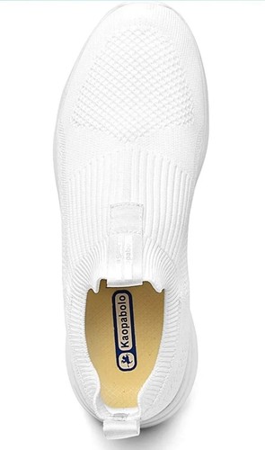 White Kaopabolo Trainers for Womens with Arch Support, Lightweight UK size 9 - Picture 4 of 6
