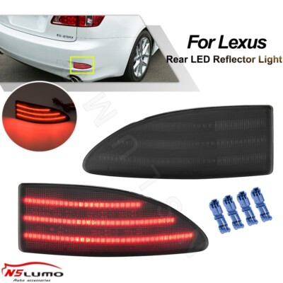 Geräuchertes LEDHeckstoßstangenReflektorBremslicht für Lexus IS250 IS220d IS200d