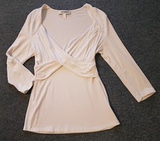 Singh Smadan Tunika Bluse Longshirt Shirt weiß Gr. 40 L