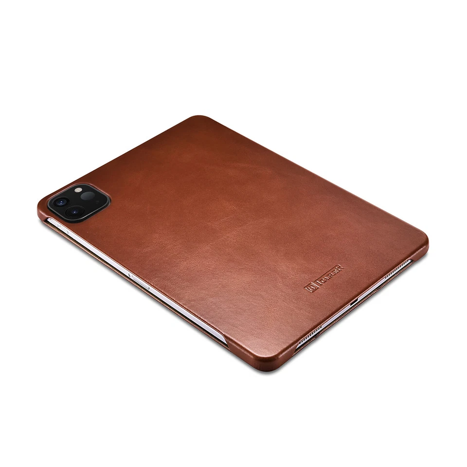 NEW Luxury ICARER GENUINE Leather Tri-Fold Stand Smart Case Cover For Apple iPad - Image 4 of 4