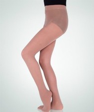 Body Wrappers A80 Jazzy Tan Women's Size Small/Medium Full Footed Tights