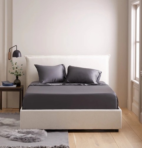 ¡Sábanas de carbón de bambú orgánico Quince con 2 fundas de almohada! Talla Queen (566)(LEER) - Imagen 3 de 11