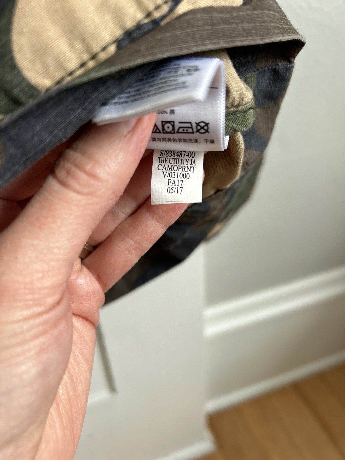 Gap Utility Jacket Camo Cotton Ripstop Military P… - image 5