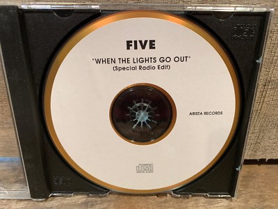 When The Lights Go Out by Five (CD, PROMO Single)