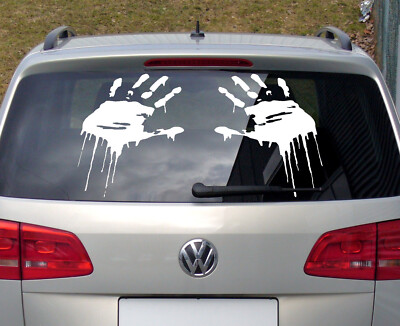 Zombie Hände Hands Skelett XXL Sticker GROß Aufkleber Autosticker Auto Tuning