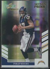 Philip Rivers 2007 Donruss Score Select Artist Proof Jersey Number 17/32
